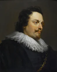 Portrait of a Gentleman, bust-length, in black robes and white collar
